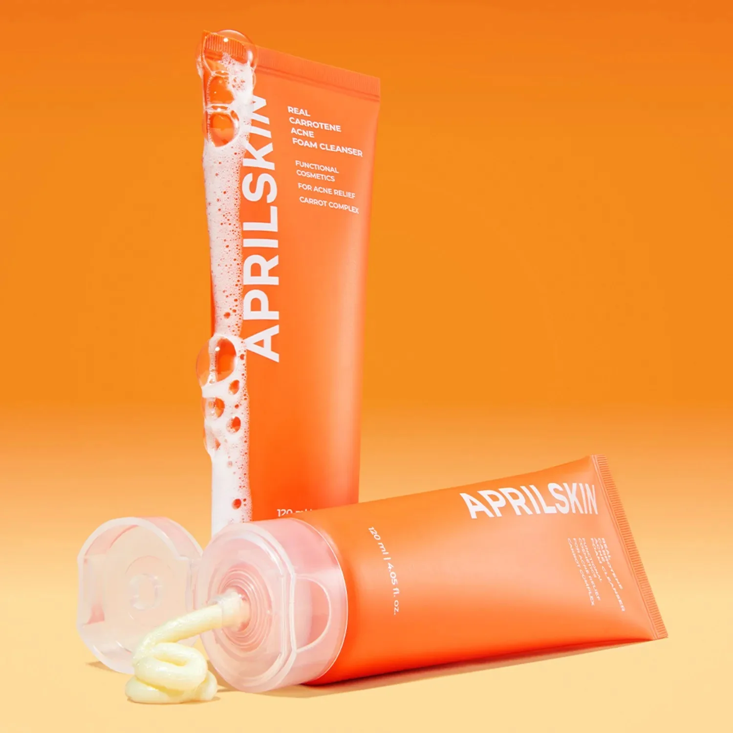 APRILSKIN - Real Carrotene Acne Foam Cleanser