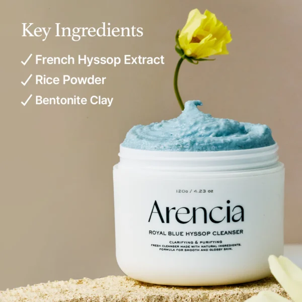 Fresh Blue Hyssop Rice Mochi Cleanser