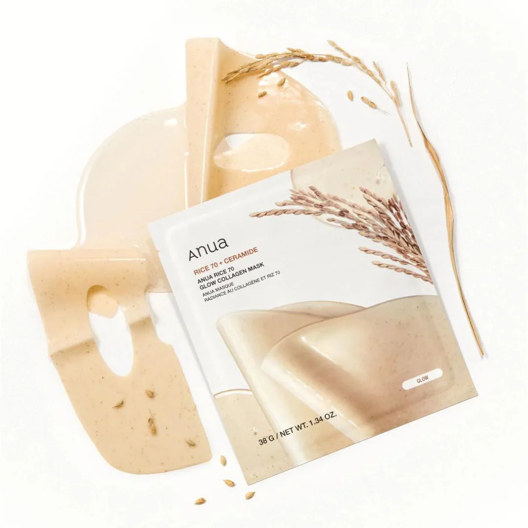 Anua - Rice 70 Glow Collagen Mask
