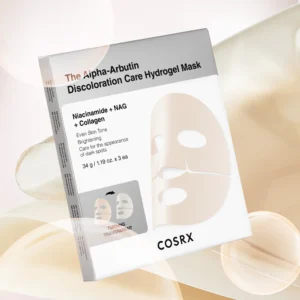 The Alpha - Arbutin Discoloration Care Hydrogel Mask Box