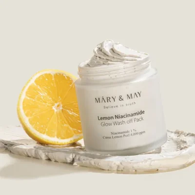 Mary & May - Lemon Niacinamide Glow Wash Off Pack